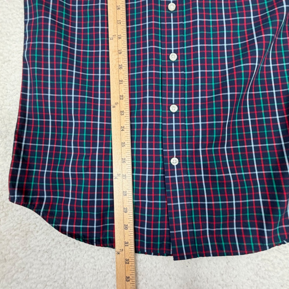 Lot of 2 Vineyard Vines Mens Medium Slim Fit Whale Shirts Plaid Gingham Blue Red - Picture 7 of 13